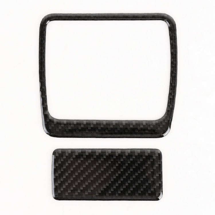 2 in 1 Car Carbon Fiber Front Passenger Seat Storage Box Switch Decorative Sticker for Buick Rega...
