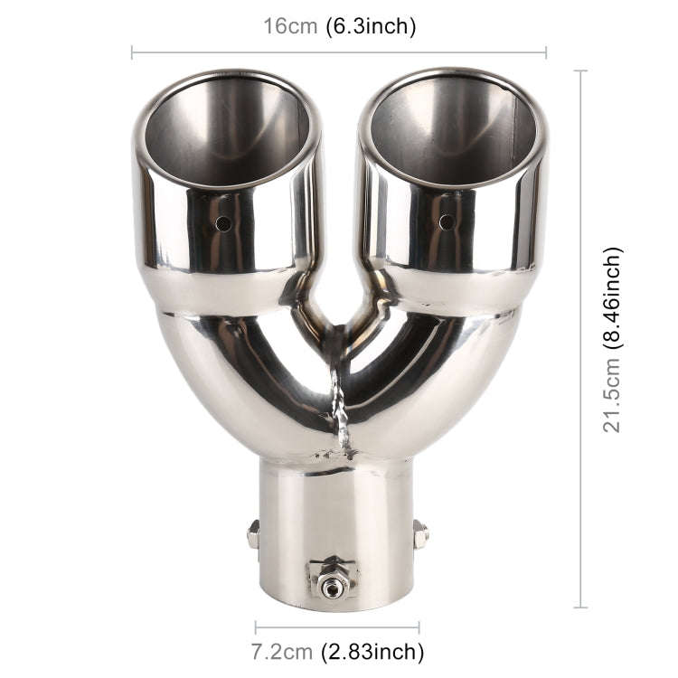 Universal Car Styling Stainless Steel Straight Exhaust Tail Muffler Tip Pipe, Inside Diameter: 7....