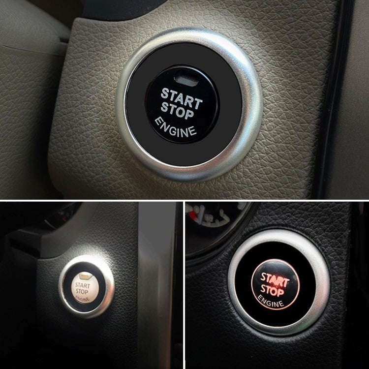 Car Engine Start Key Push Button Ring Trim Sticker Decoration for Nissa Teana / X-TRAIL / Qashqai...