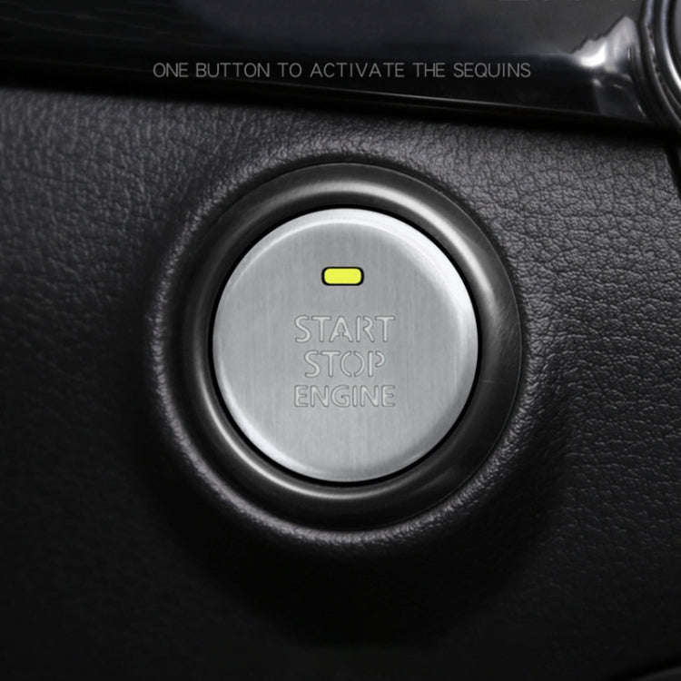 Car Engine Start Key Push Button Inner Ring Trim Sticker Decoration for Mazda Axela CX-30 2020 (S...