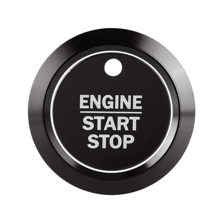 Car Engine Start Key Push Button Ring Trim Sticker Decoration for Ford F150 (Black)