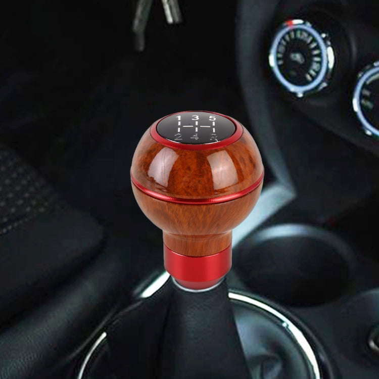 Car Shift Handball Gear Lever Gear 5-stall Wood Texture Shift Knob