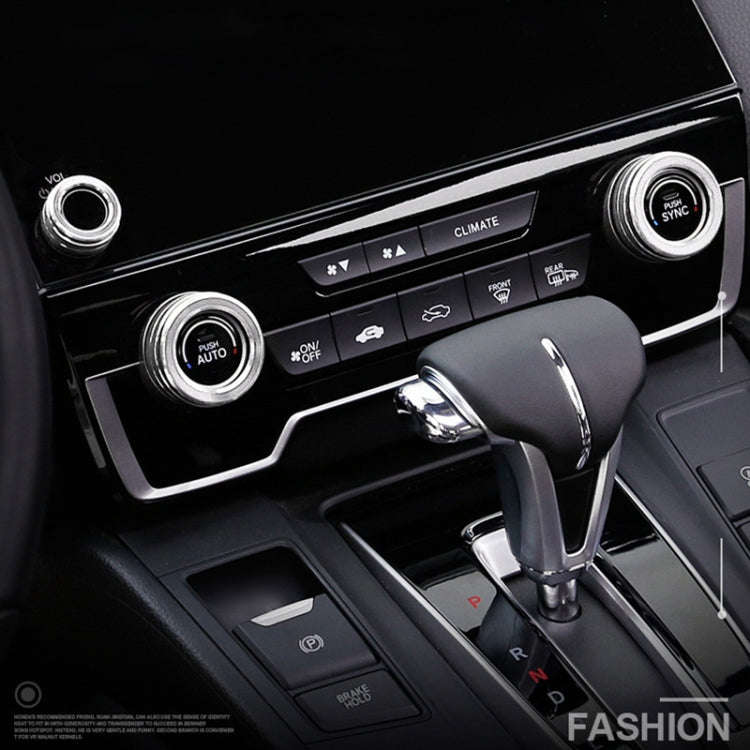 3 PCS Car Metal Air Conditioner Knob Case for Honda CR-V 2017-2021 (Silver)
