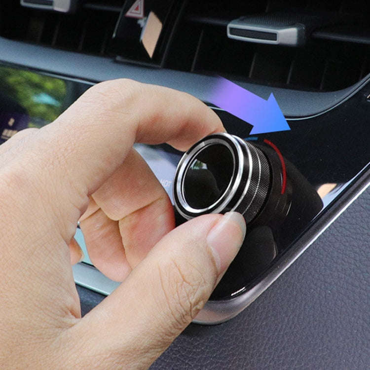 2 PCS Car Metal Air Conditioner Knob Case for Toyota Corolla / Levin / Allion / Yaris 2019-2021 (...