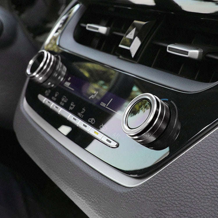 2 PCS Car Metal Air Conditioner Knob Case for Toyota Corolla / Levin / Allion / Yaris 2019-2021 (...