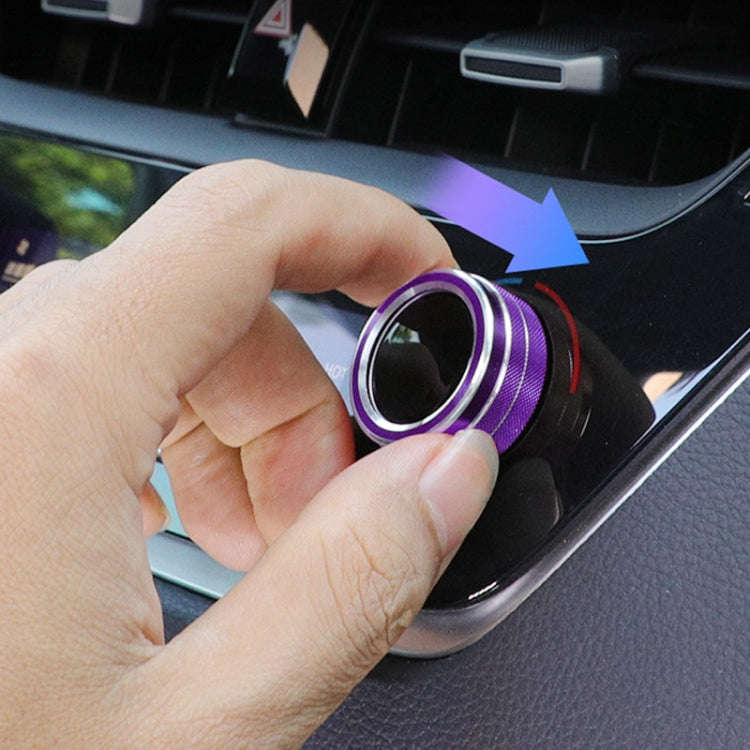 2 PCS Car Metal Air Conditioner Knob Case for Toyota Corolla / Levin / Allion / Yaris 2019-2021 (...
