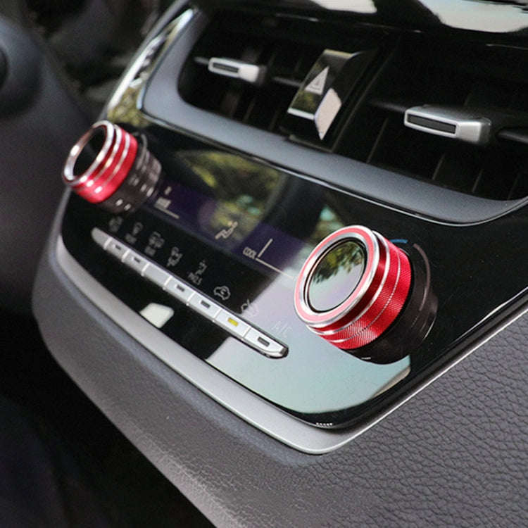 2 PCS Car Metal Air Conditioner Knob Case for Toyota Corolla / Levin / Allion / Yaris 2019-2021 (...