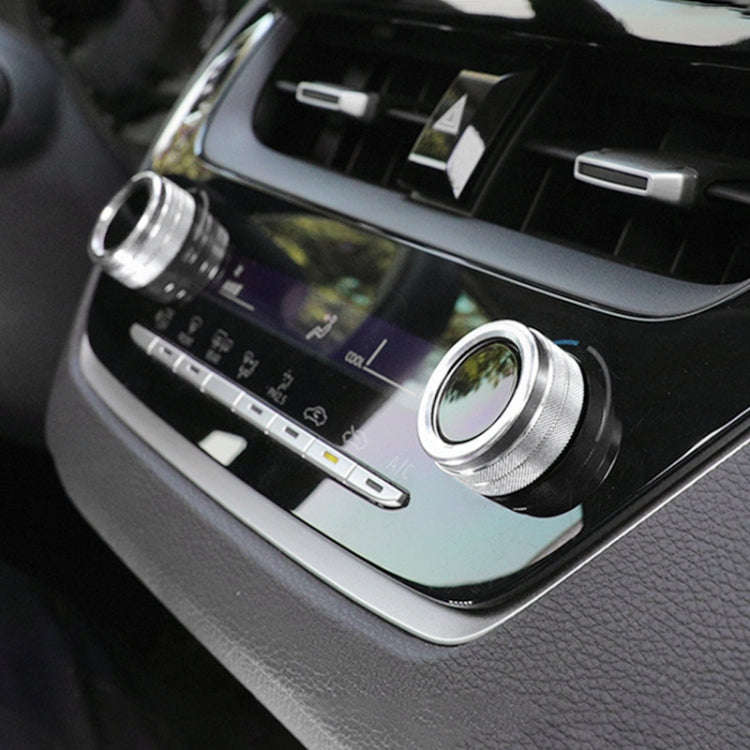 2 PCS Car Metal Air Conditioner Knob Case for Toyota Corolla / Levin / Allion / Yaris 2019-2021 (...