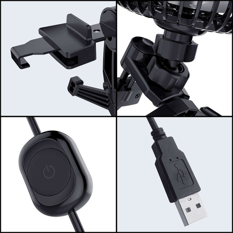 3R-3008 Car USB Air Outlet / Dashboard Fan