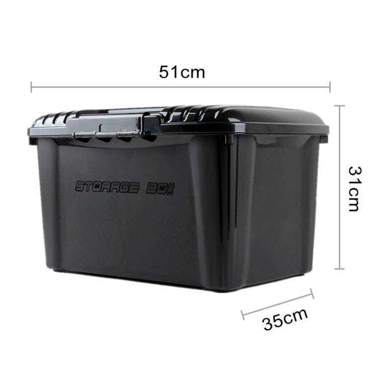 3R-2002 Car / Household Storage Box Sealed Box, Capacity: 40L(Black)