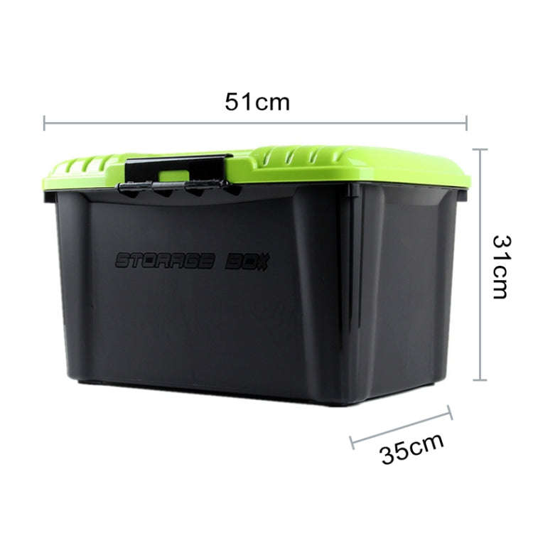 3R-2002 Car / Household Storage Box Sealed Box, Capacity: 40L(Green)