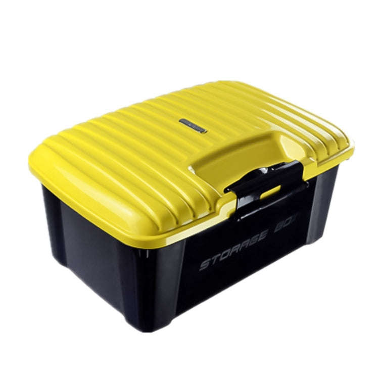 3R-2002 Car / Household Storage Box Sealed Box, Capacity: 40L(Yellow)
