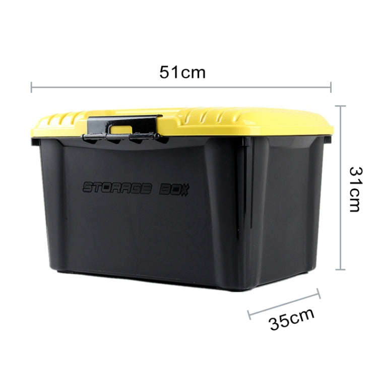 3R-2002 Car / Household Storage Box Sealed Box, Capacity: 40L(Yellow)