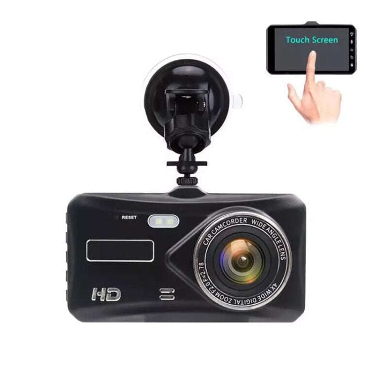 X97 4 inch Front and Rear Dual-recording HD 1080P Night Vision Driving Recorder Support Loop Reco...