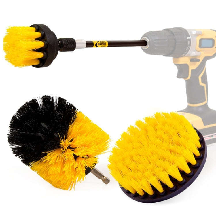 4 in 1 Floor Wall Window Glass Cleaning Descaling Electric Drill Brush Head Set, Random Color Del...