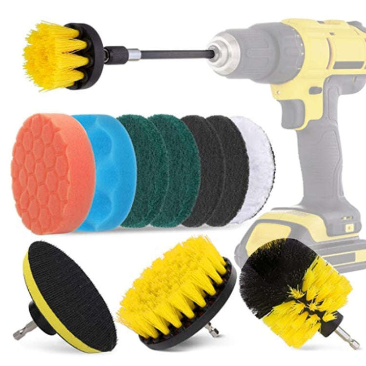 12 in 1 4 inch Sponge Scouring Pad Floor Wall Window Glass Cleaning Descaling Electric Drill Brus...