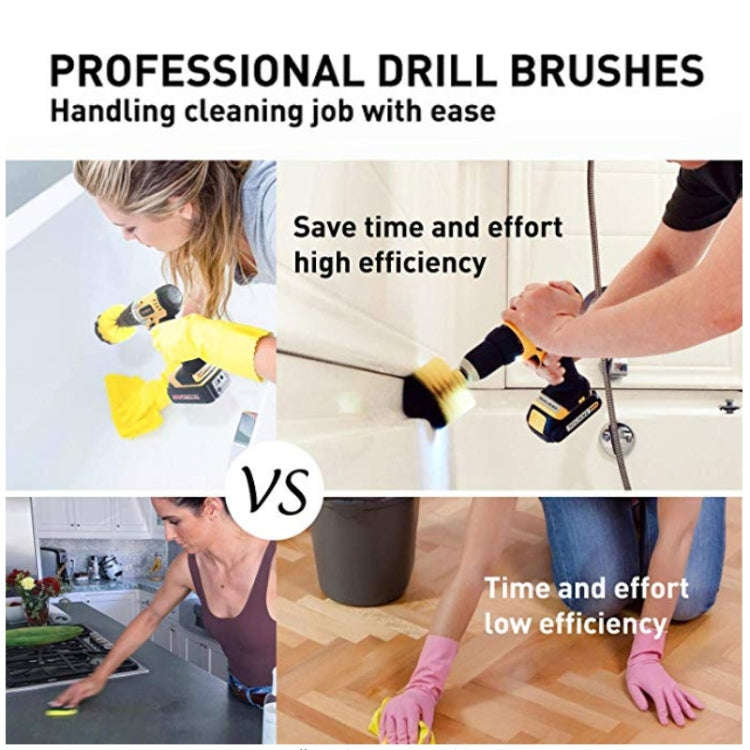 31 in 1 Floor Wall Window Glass Cleaning Descaling Electric Drill Brush Head Set
