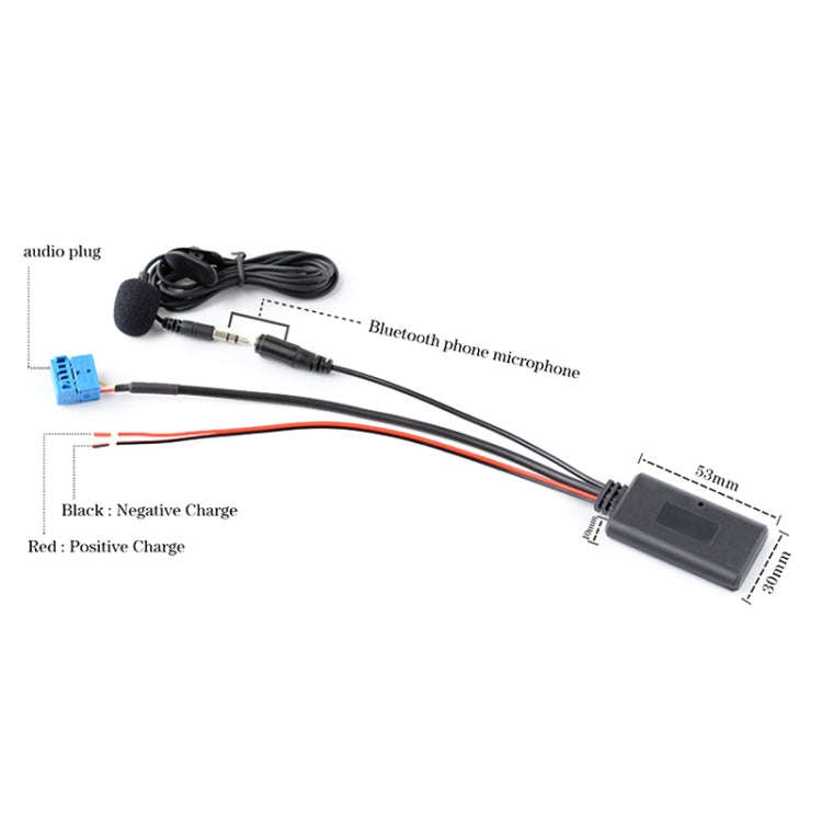 Car MMI3G AMI Bluetooth Music AUX Audio Cable + MIC for Audi Q5 A6L A4L Q7 A5 S5