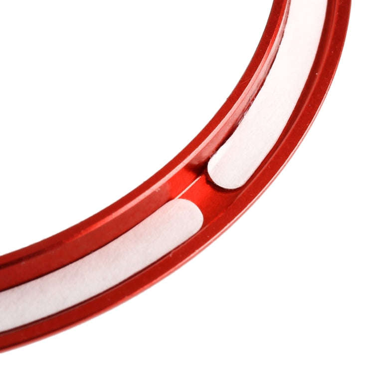 4 PCS / Set Air Conditioning Vent Metal Decorative Ring for Audi A1(Red)