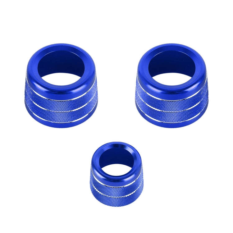 3 PCS / Set Air Conditioning Knob Metal Decorative Ring for BMW X3 / X4 / 5 Series / 7 Series / 6...