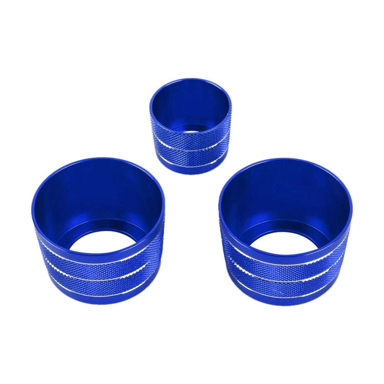 3 PCS / Set Air Conditioning Knob Metal Decorative Ring for BMW X3 / X4 / 5 Series / 7 Series / 6...