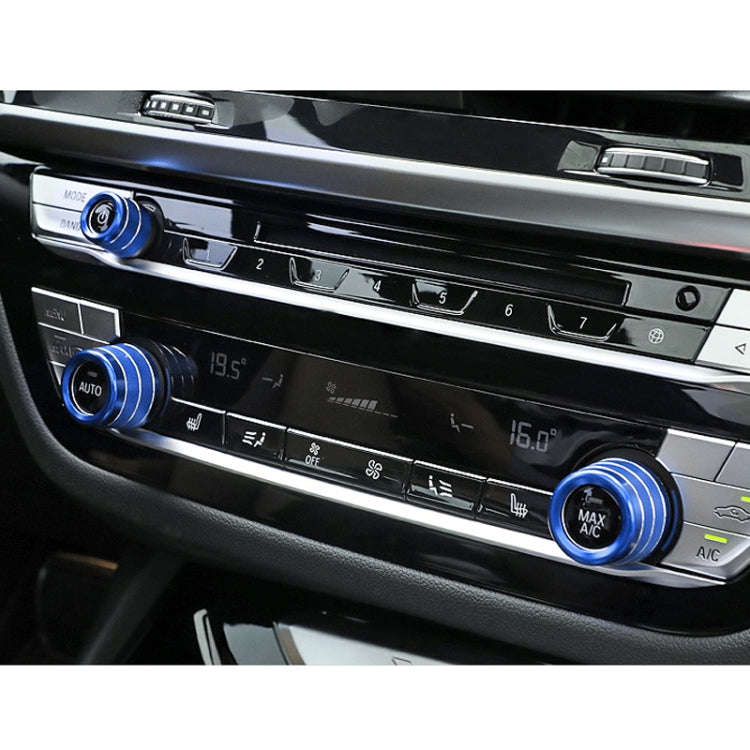 3 PCS / Set Air Conditioning Knob Metal Decorative Ring for BMW X3 / X4 / 5 Series / 7 Series / 6...