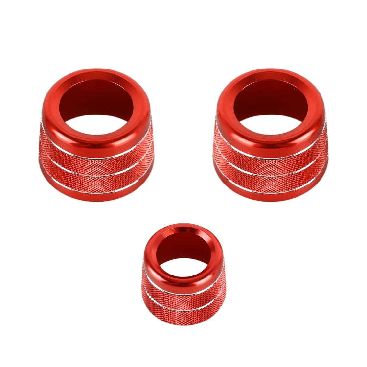 3 PCS / Set Air Conditioning Knob Metal Decorative Ring for BMW X3 / X4 / 5 Series / 7 Series / 6...
