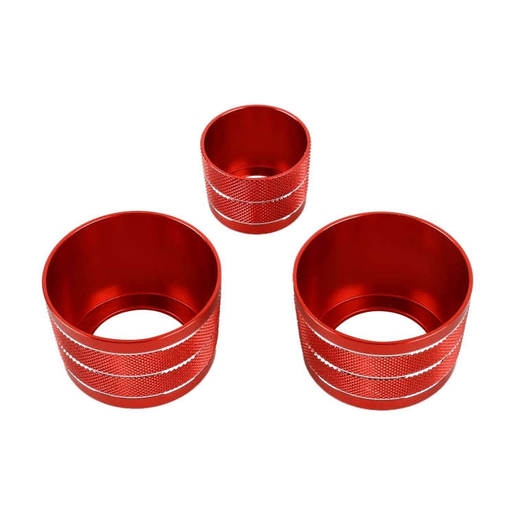 3 PCS / Set Air Conditioning Knob Metal Decorative Ring for BMW X3 / X4 / 5 Series / 7 Series / 6...