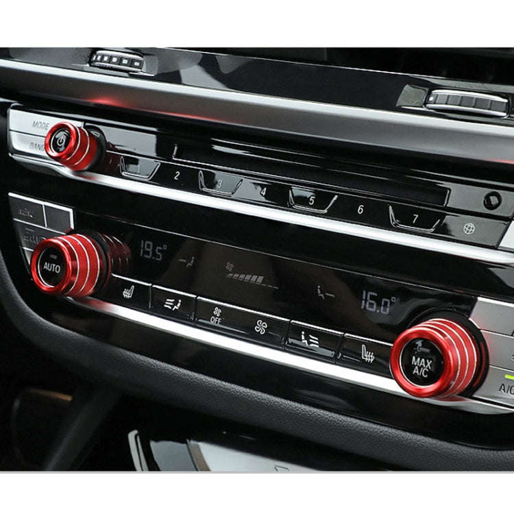 3 PCS / Set Air Conditioning Knob Metal Decorative Ring for BMW X3 / X4 / 5 Series / 7 Series / 6...