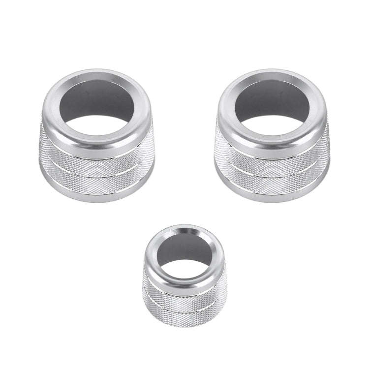 3 PCS / Set Air Conditioning Knob Metal Decorative Ring for BMW X3 / X4 / 5 Series / 7 Series / 6...