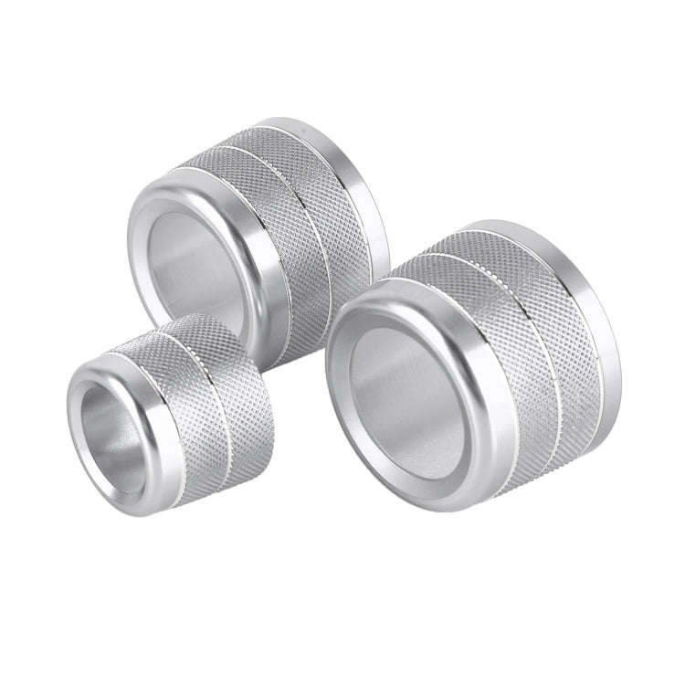 3 PCS / Set Air Conditioning Knob Metal Decorative Ring for BMW X3 / X4 / 5 Series / 7 Series / 6...