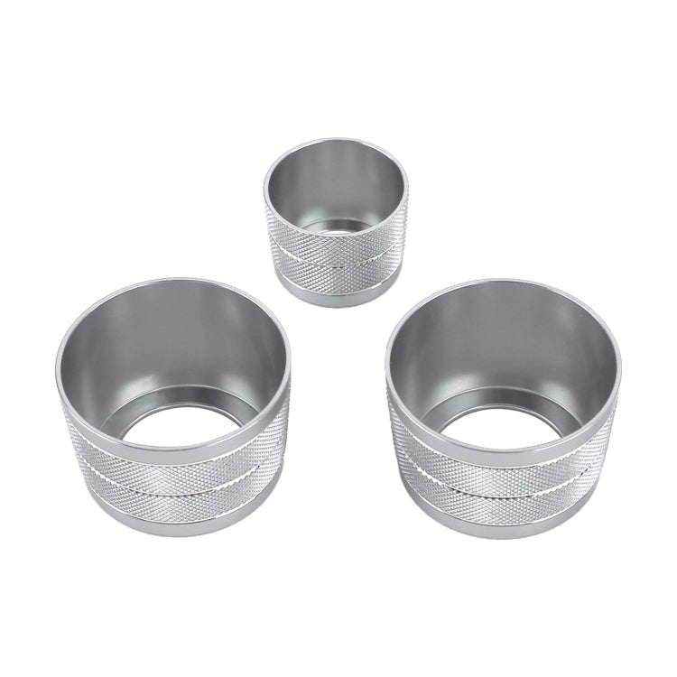 3 PCS / Set Air Conditioning Knob Metal Decorative Ring for BMW X3 / X4 / 5 Series / 7 Series / 6...
