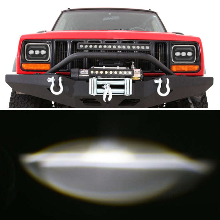 2073S 1 Pair 7 inch Car Square Headlight Work Light