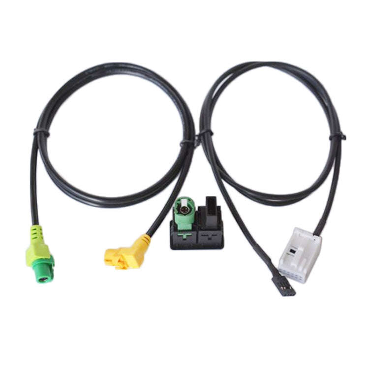 Car AUX USB Switch Holder + Cable Wiring Harness for Volkswagen Magotan / Touran / Polo / Touran ...