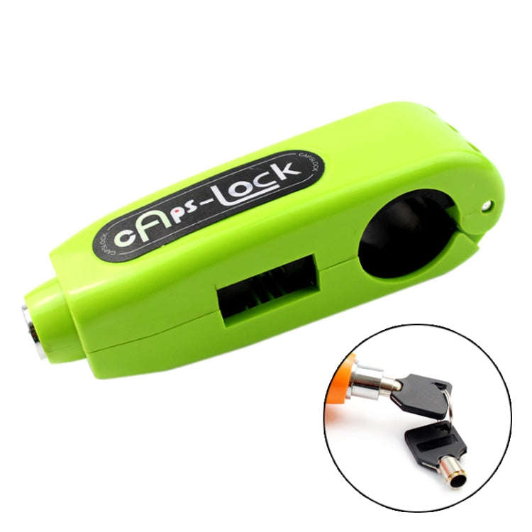 Motorcycles Handle Anti-theft Lock Horn Lock (Green)