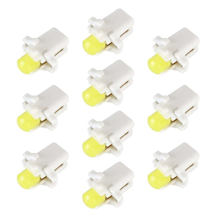 10 PCS B8.3 0.2W DC12V Wedge Instrument Panel COB LED Light Dashboard Gauge Cluster Indicator Lam...