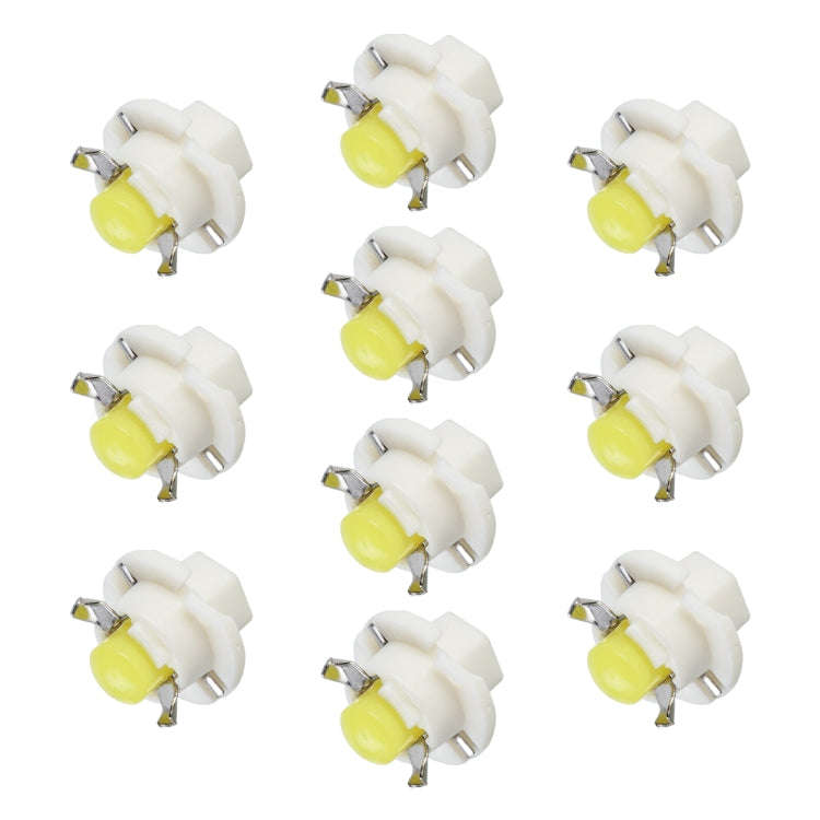 10 PCS B8.4 0.2W DC12V Wedge Instrument Panel COB LED Light Dashboard Gauge Cluster Indicator Lam...
