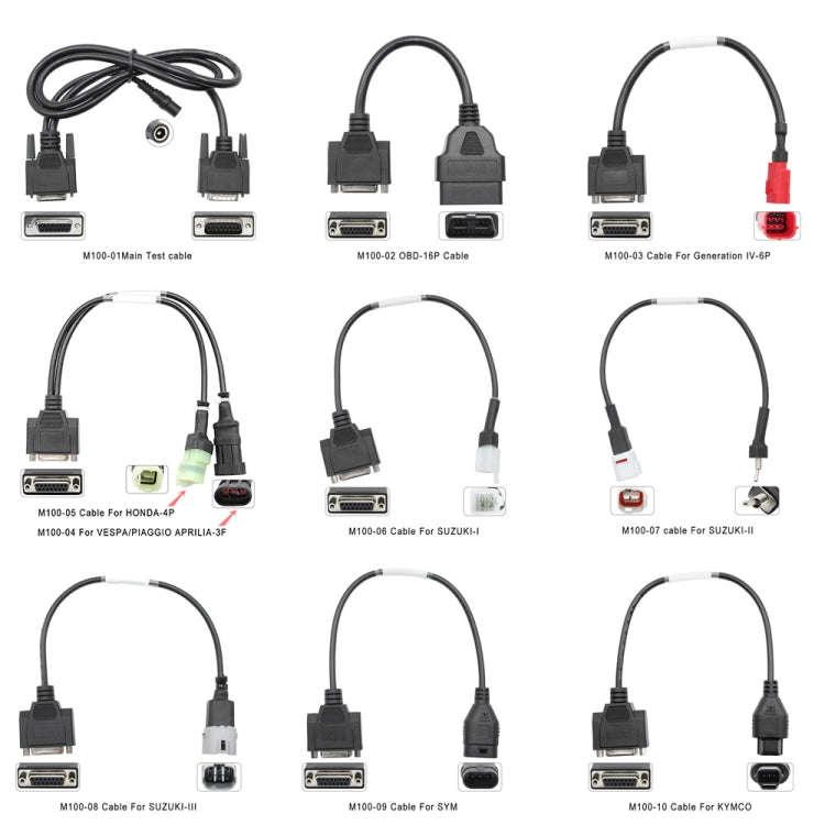 JDiag M100 Motorcycles 2 in1 OBD Scanner Battery Tester