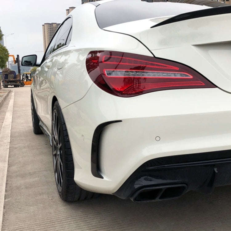 Car Rear Bumper Wind Knife Blade Decoration Sticker for Mercedes-Benz CLA200/220/250/260 (Black)