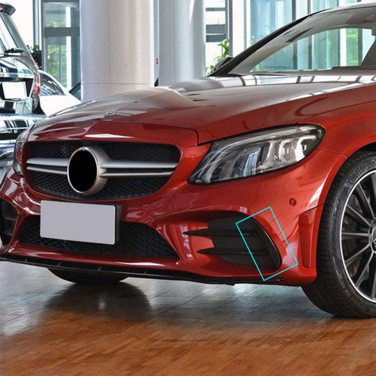 Car Front Wind Knife Decoration Sticker Strip for Mercedes-Benz C Class C180L/C260L/C300L (Carbon...