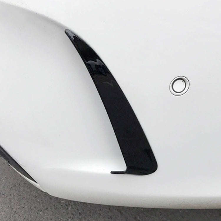 Car Rear Bumper Air Outlet Wind Knife Blade Decoration Sticker Strip for Mercedes-Benz C Class W2...