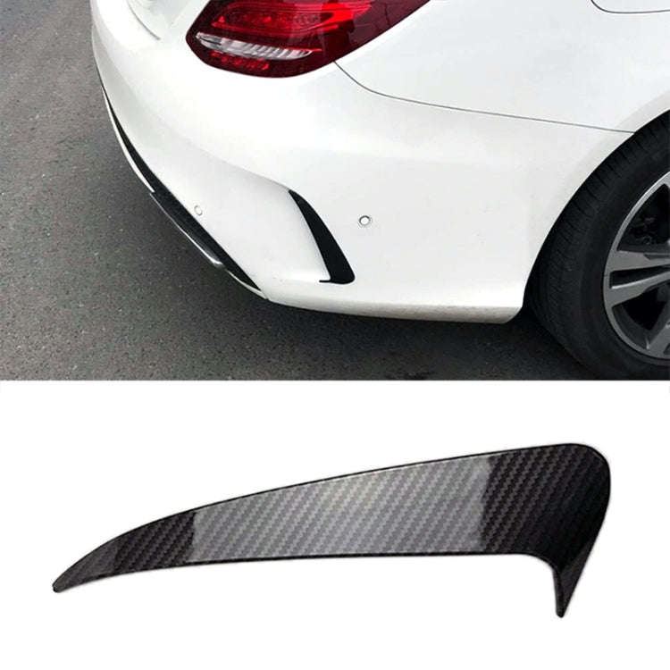 Car Rear Bumper Air Outlet Wind Knife Blade Decoration Sticker Strip for Mercedes-Benz C Class W2...