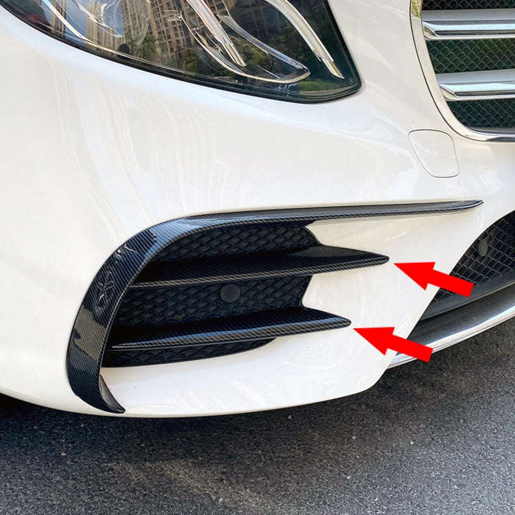 Car Front Bumper AMG Air Inlet Grille Decoration Sticker Strip for Mercedes-Benz E Class W213 201...