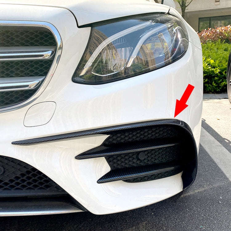 Car Front Wind Knife Decoration Sticker Strip for Mercedes-Benz E Class W213 2016-2020/E200/E260/...