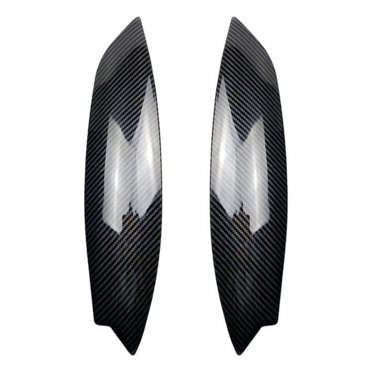 Car Headlight Eyebrow Decoration Sticker for Volkswagen Golf 5 (Carbon Fiber Black)
