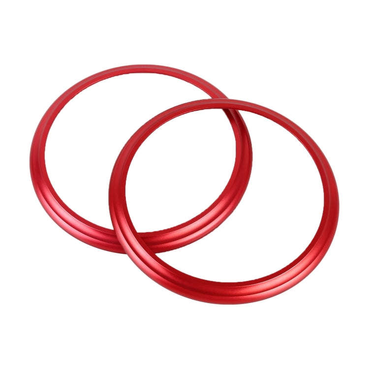 2 PCS Car Air Conditioner Air Outlet Decorative Ring for Subaru BRZ Outback / Toyota 86(Red)