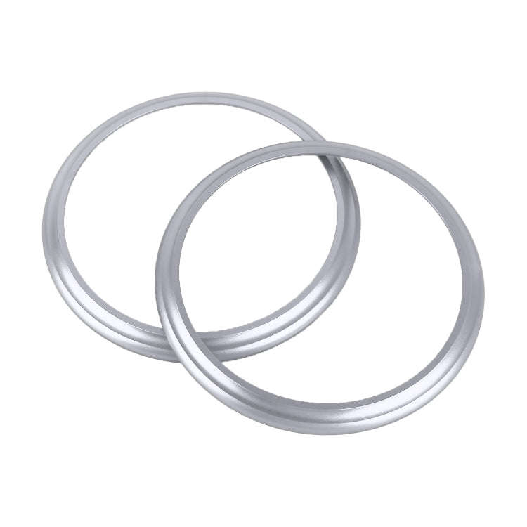 2 PCS Car Air Conditioner Air Outlet Decorative Ring for Subaru BRZ Outback / Toyota 86(Silver)