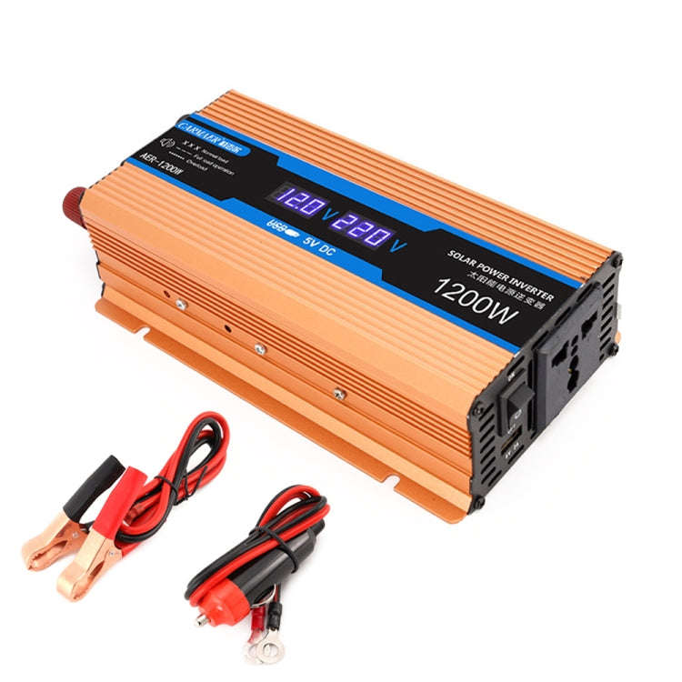 Carmaer Modified Sine Wave 24V to 220V 1200W Car Multi-function Double Digital Display Inverter H...