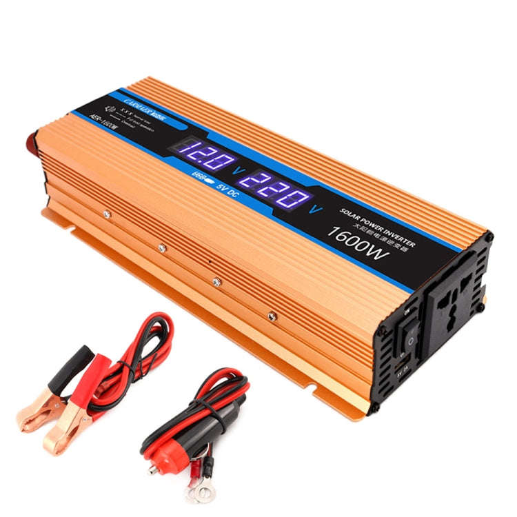 Carmaer Modified Sine Wave 24V to 220V 1600W Car Multi-function Double Digital Display Inverter H...