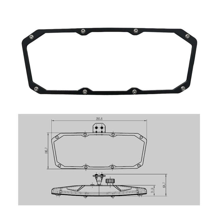 Pair Car UTV Central Mirror Rearview Mirror